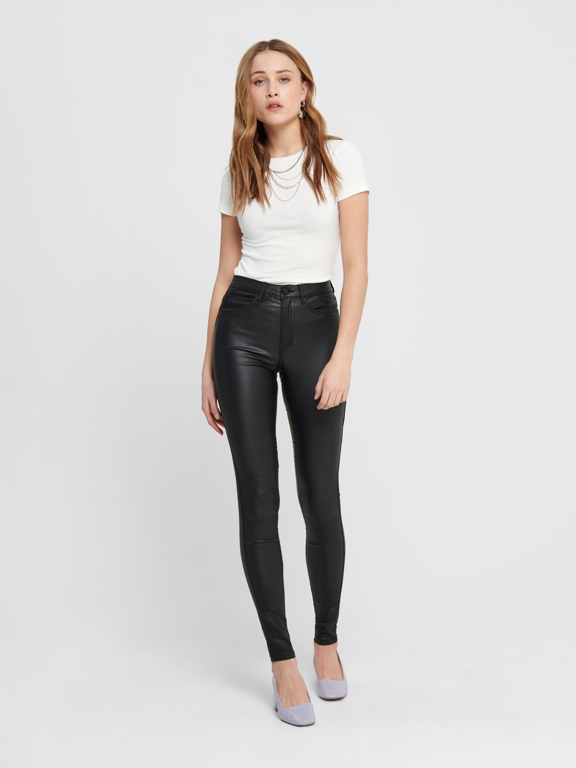 ONLROYAL Coated Pants - Sort